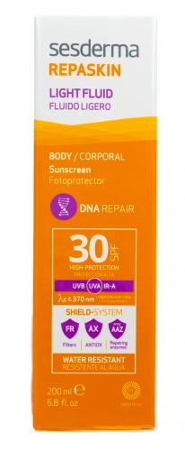 Сесдерма Солнцезащитный крем-гель Light Fluid SPF 30, 200 мл (Sesderma, Repaskin), фото-3