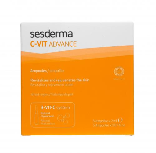 Сесдерма Средство в ампулах с витамином С, 5 ампул по 2 мл (Sesderma, С-Vit), фото-2