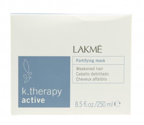 Лакме Fortifying mask weakened hair Маска укрепляющая для ослабленных волос 250 мл (Lakme, K.Therapy, Active), фото-2
