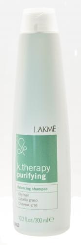 Лакме Balancing shampoo oily hair Шампунь восстанавливающий баланс для жирных волос 300 мл (Lakme, K.Therapy, Purifying), фото-2