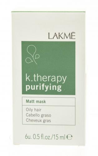 Лакме Matt mask oily hair Маска для жирных волос с матирующим эффектом 6х15 мл (Lakme, K.Therapy, Purifying), фото-2
