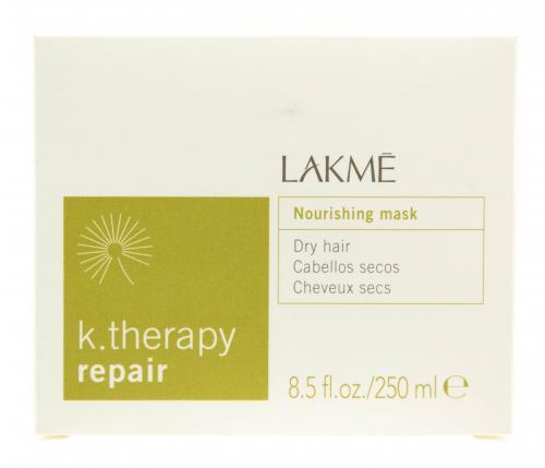 Лакме Nourishing mask dry hair Маска питательная для сухих волос 250 мл (Lakme, K.Therapy, Repair), фото-2