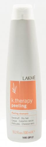 Лакме Peeling shampoo dandruff dry hair Шампунь против перхоти для сухих волос 300 мл (Lakme, K.Therapy, Peeling), фото-2