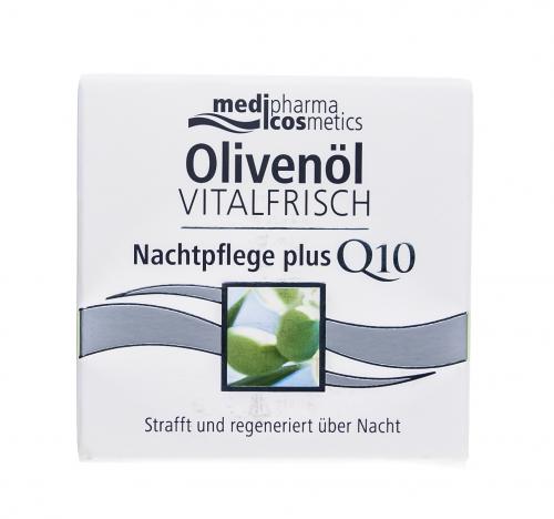 Медифарма Косметикс Ночной крем для лица против морщин Vitalfrisch, 50 мл (Medipharma Cosmetics, Olivenol), фото-2
