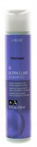 Лакме Ultra clair Шампунь тонирующий для обесцвеченных, натуральных светлых и седых волос 100 мл (Lakme, Teknia, Ultra clair), фото-2