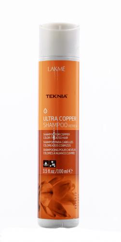 Лакме Ultra copper Шампунь для поддержания оттенка окрашенных волос &quot;Медный&quot; 100 мл (Lakme, Teknia, Ultra copper), фото-2