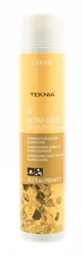Лакме Ultra gold Шампунь для поддержания оттенка окрашенных волос &quot;Золотистый&quot; 300 мл (Lakme, Teknia, Ultra gold), фото-2