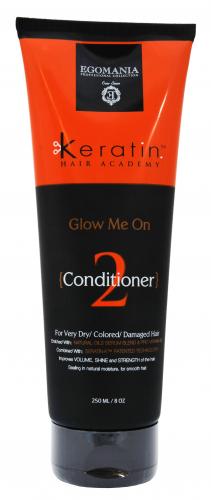 Кондиционер «Во всем блеске!» для очень сухих, окрашенных и поврежденных волос 250 мл (Keratin Hair Academy, Glow Me On), фото-2