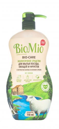 БиоМио Средство для мытья посуды (в том числе детской) Концентрат без запаха, 750 мл (BioMio, Посуда), фото-5