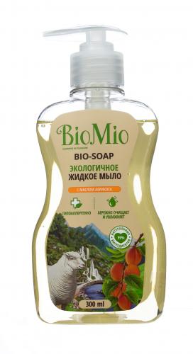 БиоМио Жидкое мыло с маслом абрикоса Смягчающее, 300 мл (BioMio, Мыло), фото-4