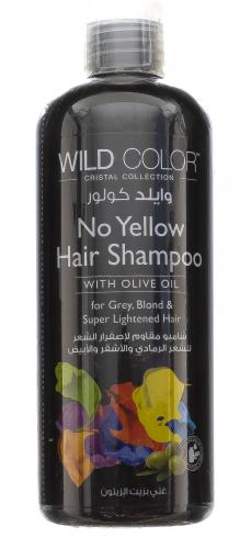 Вайлдколор Анти-жёлтый шампунь для осветленных и седых волос No Yellow, 1000 мл (Wildcolor, Уход за волосами), фото-2
