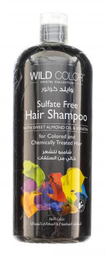 Вайлдколор Бессульфатный шампунь с маслом миндаля для окрашенных и поврежденных волос Sulfree Free, 500 мл (Wildcolor, Уход за волосами), фото-2