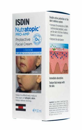 Крем для атопичной кожи лица Pro-Amp Crema facial protectora, 50 мл (Nutratopic), фото-3