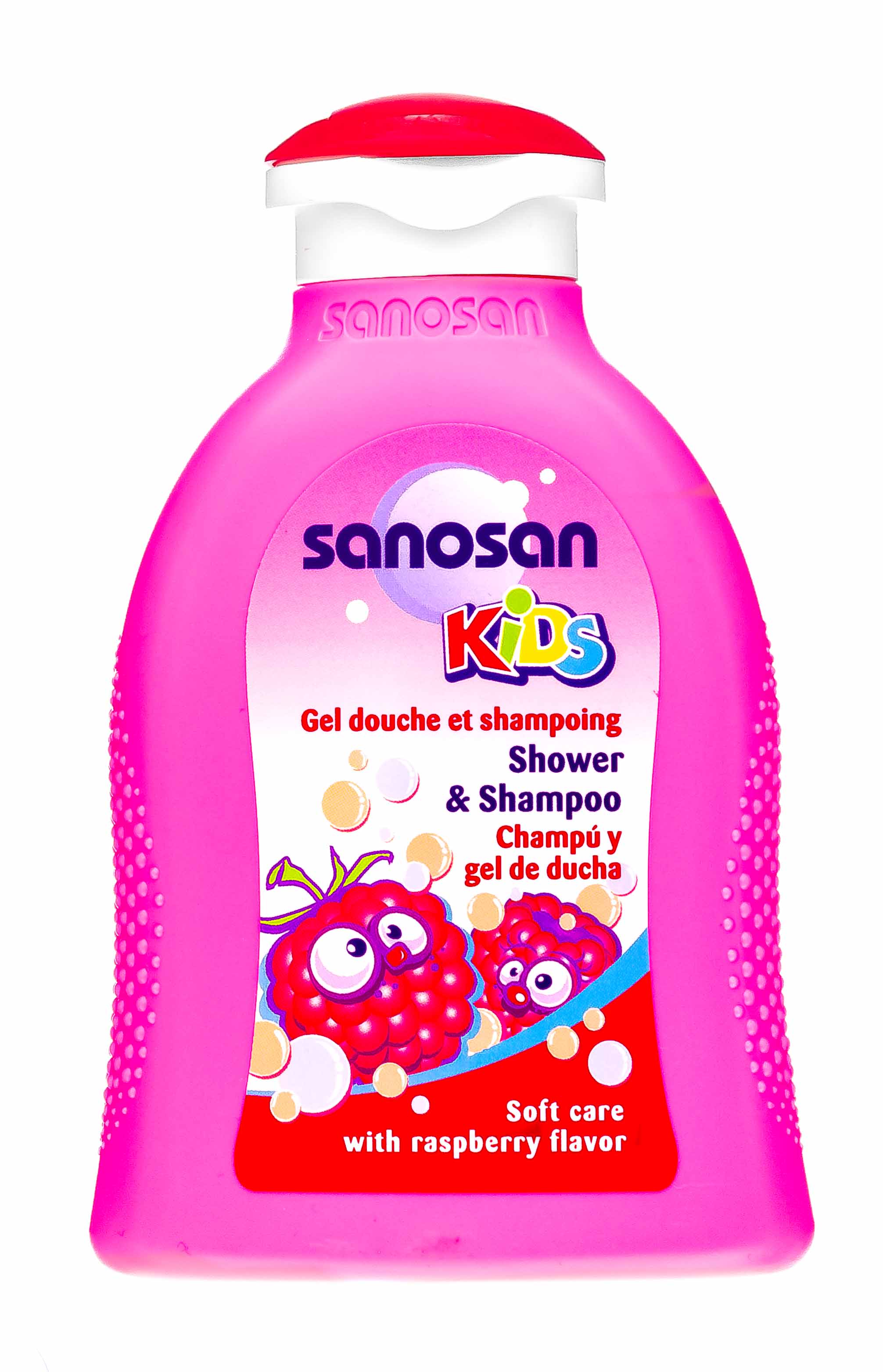 

Sanosan Гель для душа и шампунь Малина, 200 мл (Sanosan, Для детей 3+)