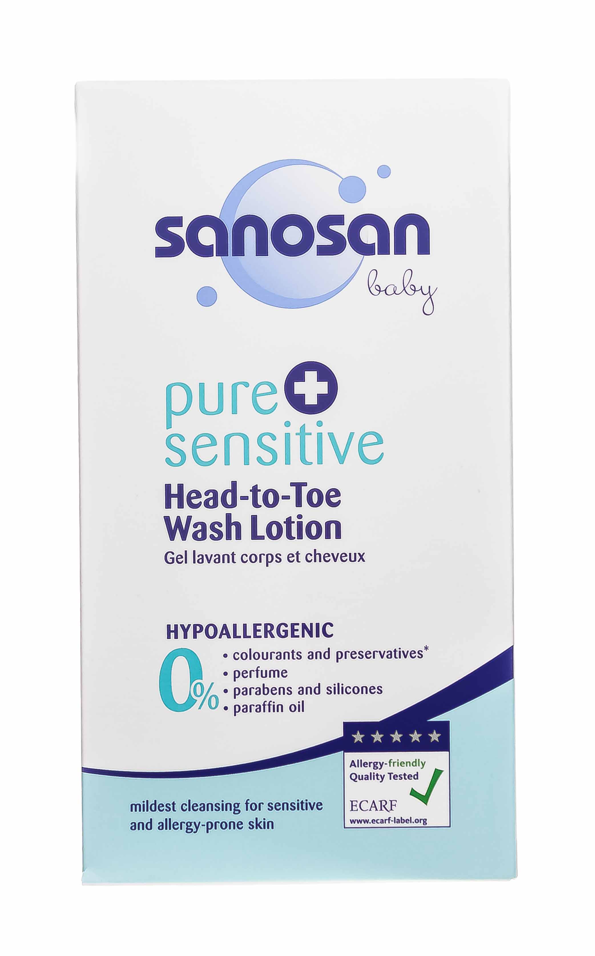 

Sanosan Детское средство для купания 2в1, 200 мл (Sanosan, Pure+sensitive)