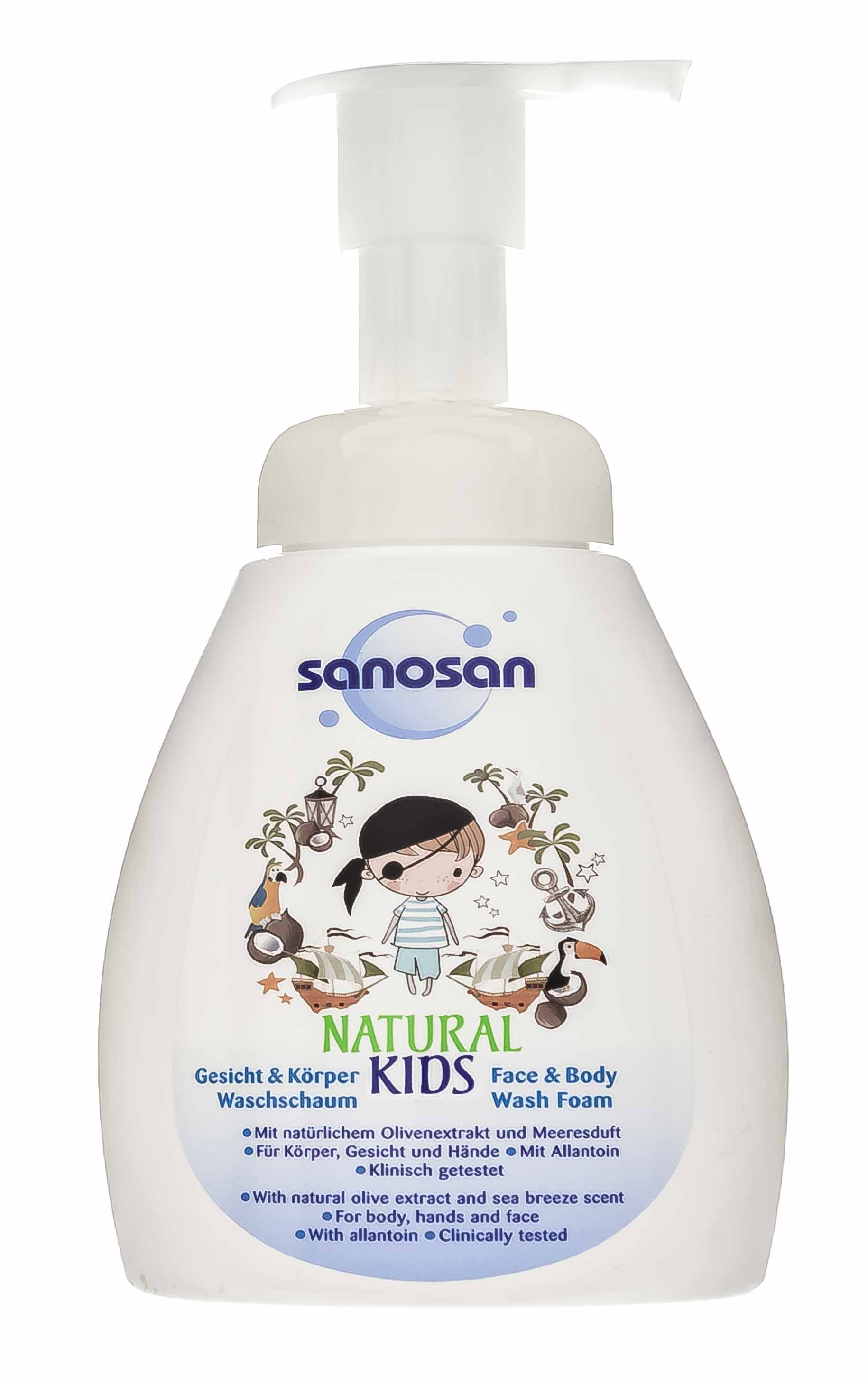 

Sanosan Пенка для лица и тела для мальчиков, 250 мл (Sanosan, Для детей 3+)