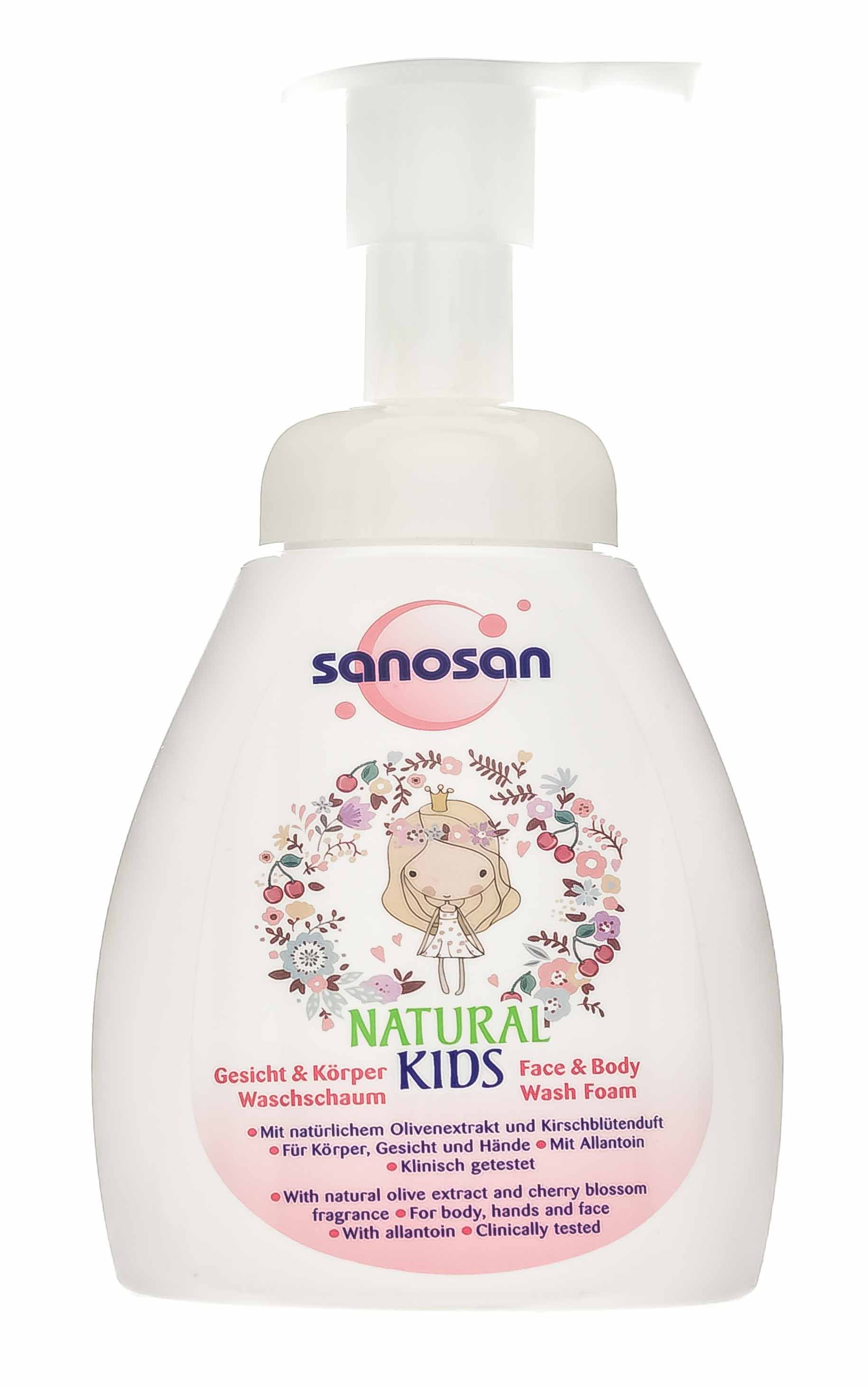 

Sanosan Пенка для лица и тела для девочек, 250мл (Sanosan, Для детей 3+)