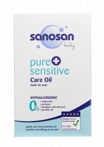 Саносан Детское масло для ухода за чувствительной кожей, 200 мл (Sanosan, Pure+sensitive), фото-2
