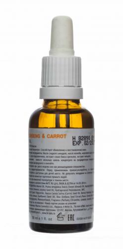 Холи Лэнд Масляный концентрат Ginseng &amp; Carrot Oil, 30 мл (Holyland Laboratories, Ginseng & Carrot), фото-3