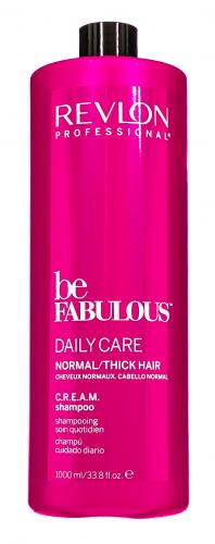 Ревлон Профессионал Ежедневный уход для нормальных/густых волос C.R.E.A.M. очищающий шампунь RP Be Fabulous, 1000 мл (Revlon Professional, Be Fabulous), фото-2