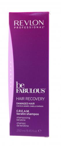 Ревлон Профессионал Очищающий шампунь с кератином C.R.E.A.M. RP Be Fabulous 250 мл (Revlon Professional, Be Fabulous, Для восстановления волос), фото-2