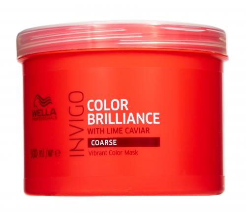Велла Профессионал Маска-уход для защиты цвета окрашенных жестких волос, 500 мл (Wella Professionals, Уход за волосами, Color Brilliance), фото-2