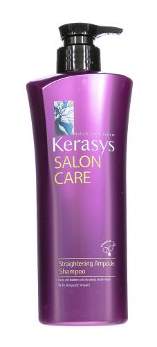 Керасис Шампунь для волос &quot;Гладкость и блеск&quot;, 600 мл (Kerasys, Salon Care, Straightening Ampoule), фото-2