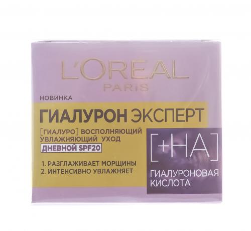 Лореаль Дневной крем SPF20, 50 мл (L'Oreal Paris, Гиалурон эксперт), фото-5