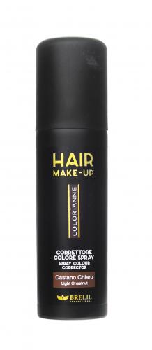 Брелил Профессионал Спрей-макияж для волос, светлый каштан, 75 мл (Brelil Professional, Окрашивание, Colorianne), фото-2