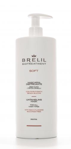Брелил Профессионал Маска для непослушных волос 1000 мл (Brelil Professional, Biotreatment, Soft), фото-2