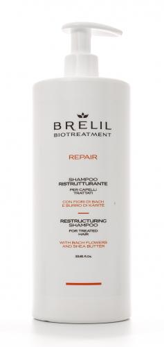 Брелил Профессионал Восстанавливающий шампунь Bio Treatment Repair Shampoo 1000 мл. (Brelil Professional, Biotreatment, Repair), фото-2