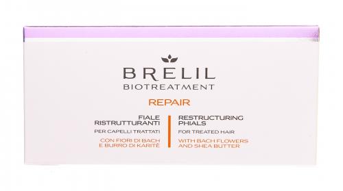 Брелил Профессионал Восстанавливающий лосьон для волос, 12 х 10 мл (Brelil Professional, Biotreatment, Repair), фото-2