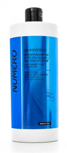 Брелил Профессионал Шампунь с оливковым маслом для вьющихся и волнистых волос 1000 мл (Brelil Professional, Numero, Elasticizing & frizz-free shampoo), фото-2