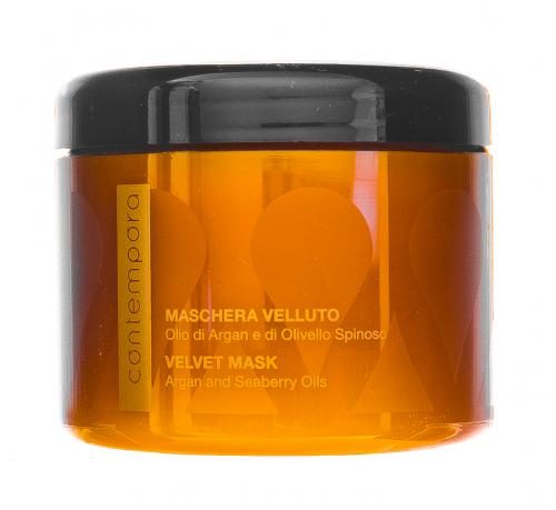 Барекс Разглаживающая маска «Сияющий бархат» Maschera Velluto Olio Di Argan E Di Olivello Spinoso, 500 мл (Barex, Contempora), фото-2