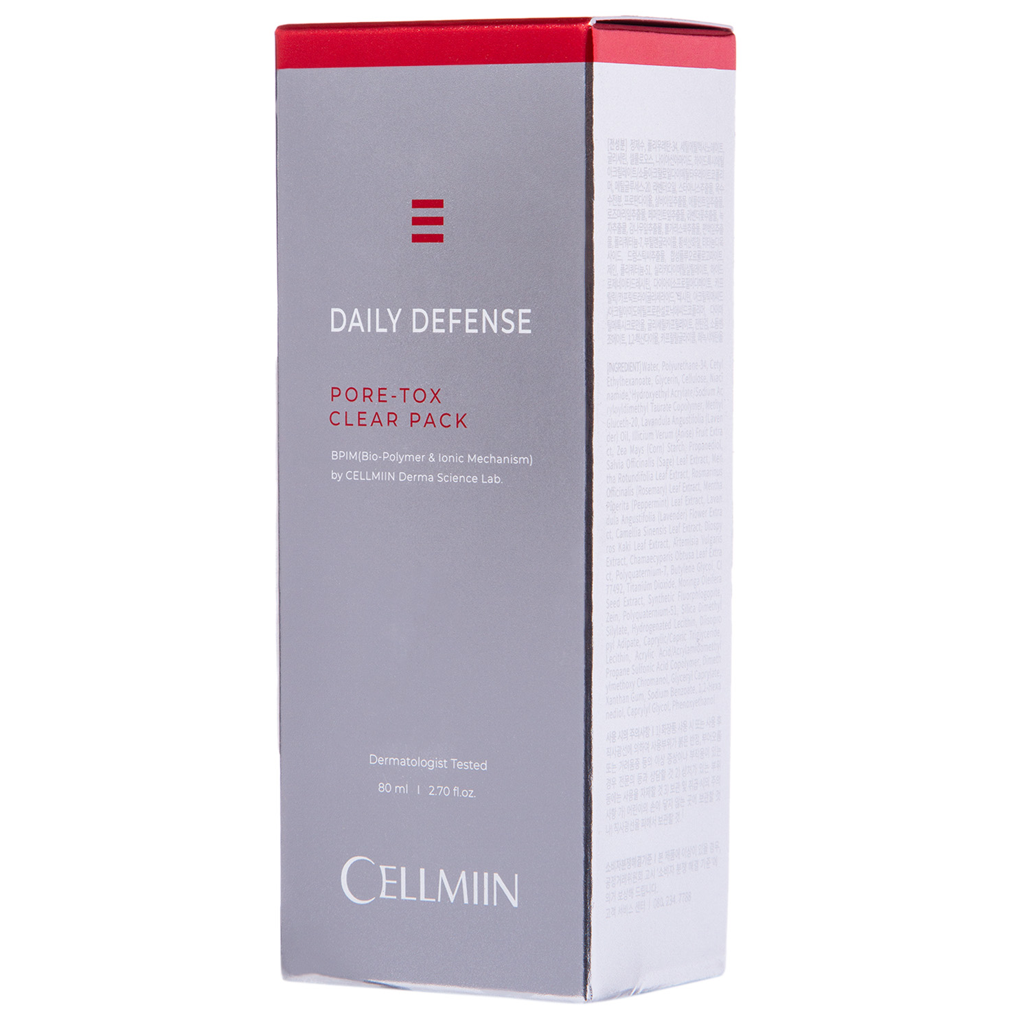 Cellmiin Маска для лица с эффектом детокса DAILY DEFENSE PORE-TOX, 80 мл (Cellmiin, )