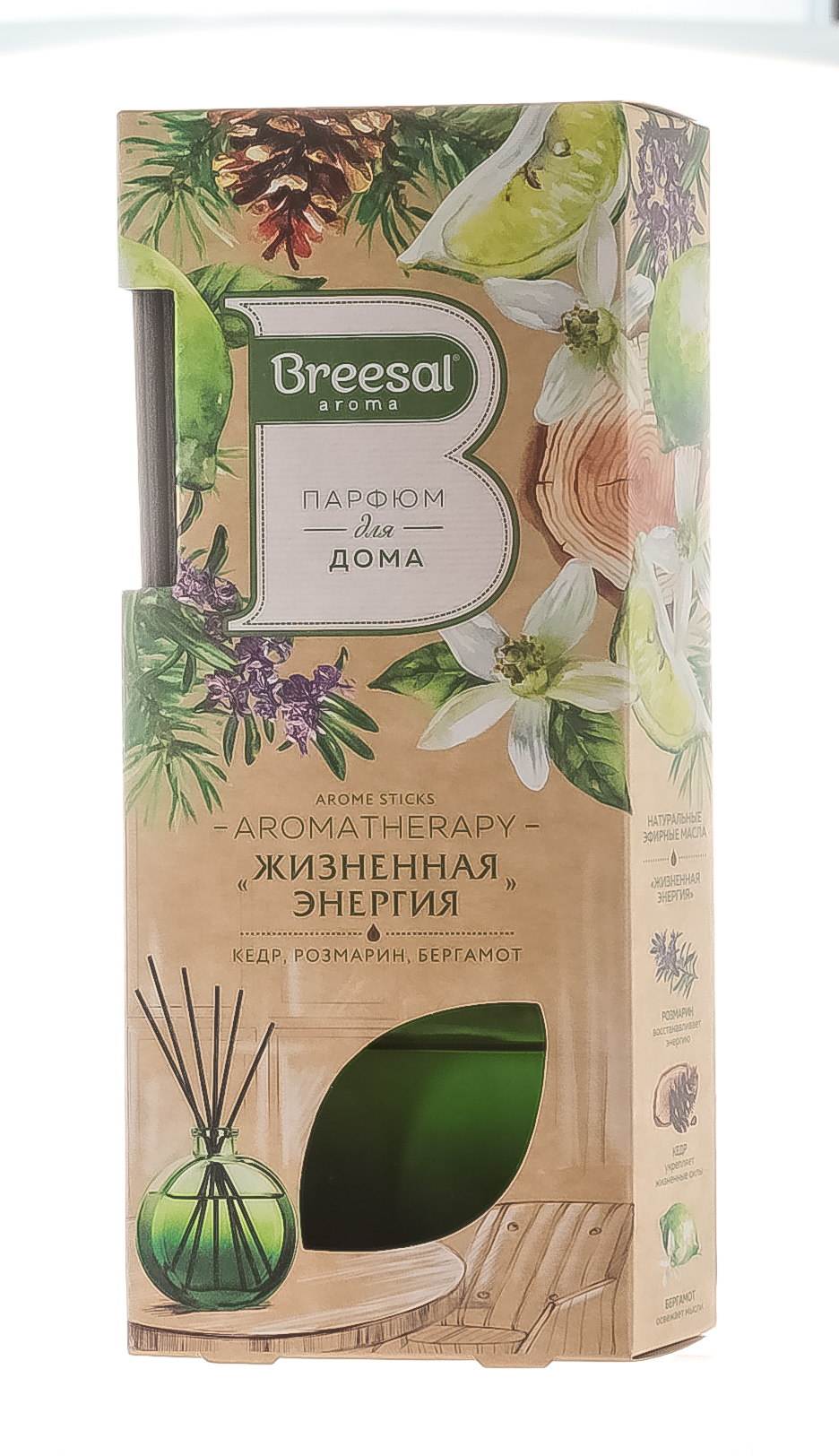 

Breesal Декоративный ароматизатор "Жизненная энергия", 70 мл (Breesal, Декоративный ароматизатор)