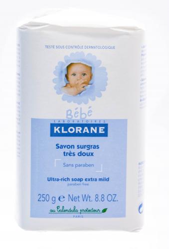 Клоран Детское Сверхпитательное мыло  250 гр. (Klorane, Klorane Bebe), фото-3