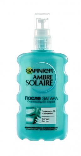 Гарньер Увлажняющий освежающий спрей &quot;После загара&quot;,  200 мл (Garnier, Ambre Solaire), фото-2