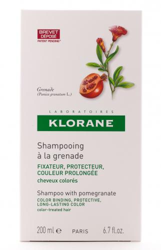 Клоран Шампунь с Гранатом  для окрашенных волос,  200мл (Klorane, Coloured Hair), фото-2