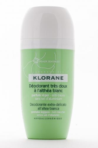 Клоран Дезодорант шариковый сверхмяг с белым алтеем 40мл (Klorane, Deodorant), фото-3