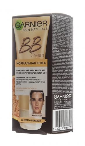 Гарньер BB-крем Секрет Совершенства Светло-бежевый 50мл (Garnier, Skin Naturals, BB Cream), фото-3