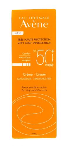 Авен Солнцезащитный крем SPF 50+ без отдушек, 50 мл (Avene, Suncare), фото-7