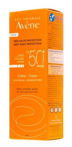 Авен Солнцезащитный крем SPF 50+ без отдушек, 50 мл (Avene, Suncare), фото-8