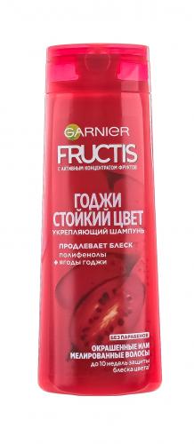 Гарньер Укрепляющий шампунь Годжи Стойкий цвет, 400 мл (Garnier, Fructis), фото-3