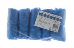 Бахилы медицинские одноразовые полиэтиленовые, синие, 100 шт