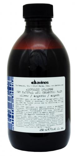 Давинес Шампунь для натуральных и окрашенных волос, серебряный, 280 мл (Davines, Alchemic)