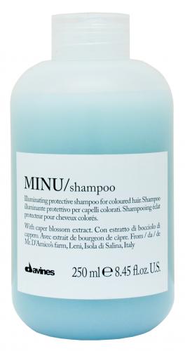 Давинес Защитный шампунь для сохранения косметического цвета волос Minu, 250 мл (Davines, Essential Haircare), фото-2