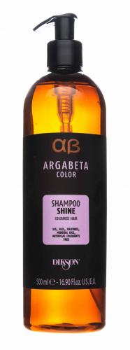 Диксон Шампунь для окрашенных волос с маслами черной смородины, виноградных косточек и сладкого миндаля, 500 мл (Dikson, Argabeta, Shine), фото-2