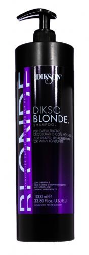 Диксон Шампунь для обработанных, обесцвеченных и мелированных волос, 1000 мл (Dikson, Dikso Blonde), фото-2