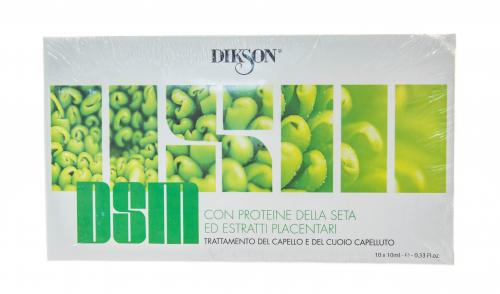 Диксон DSM Ухаживающая сыворотка с протеинами шелка для чувствительной кожи головы, 10х10 мл (Dikson, Лечебные средства, Лечебные ампулы), фото-3